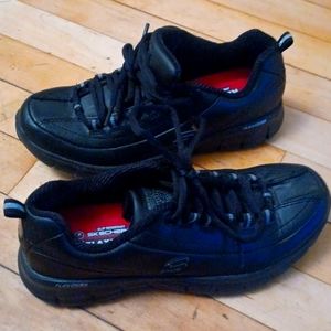 Skechers Black Slip Resistant Sneakers